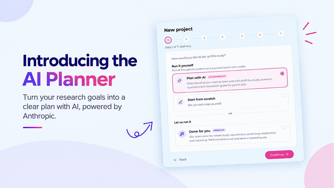 Plan a research study in a minute with our free AI study planner